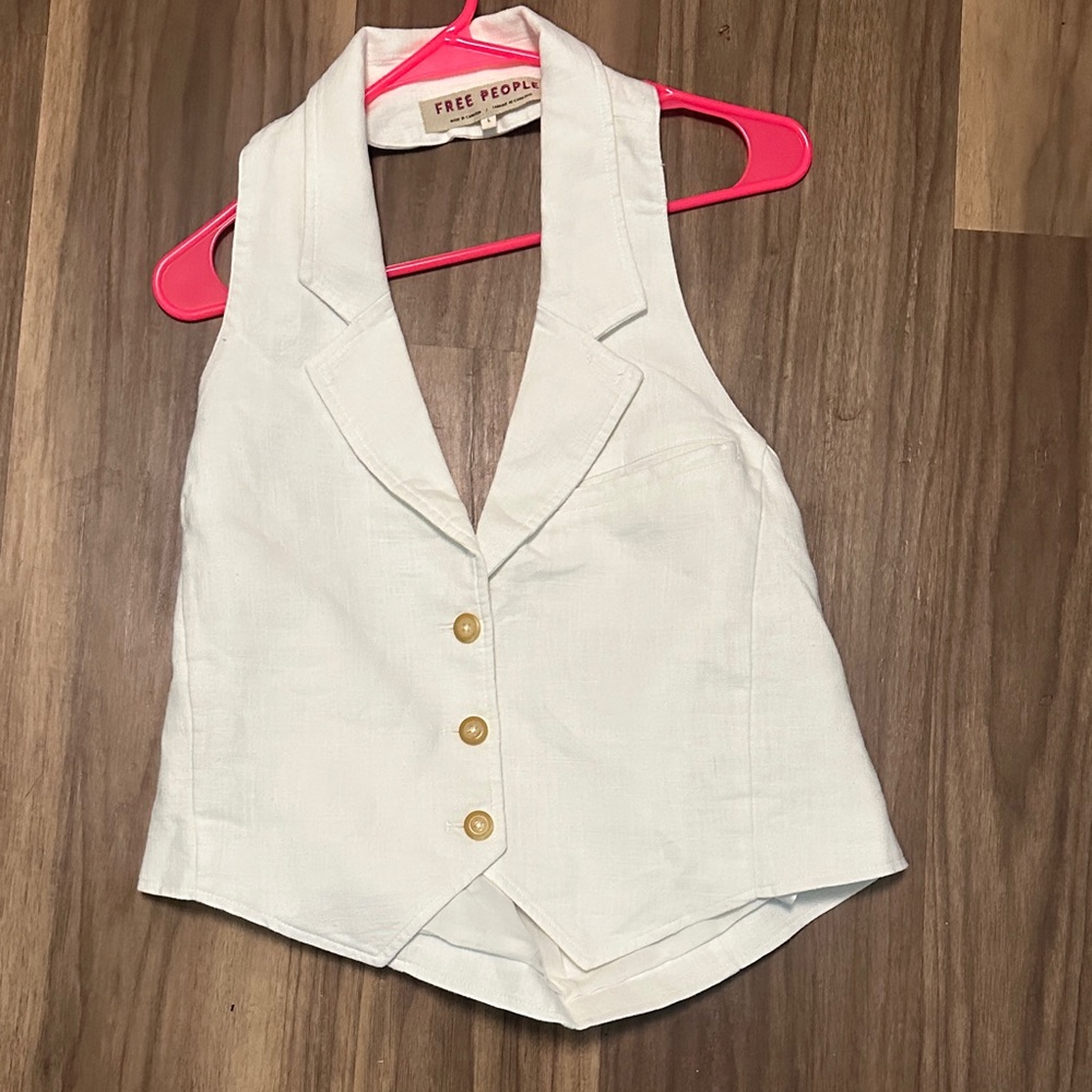 Free People Ivory Vest